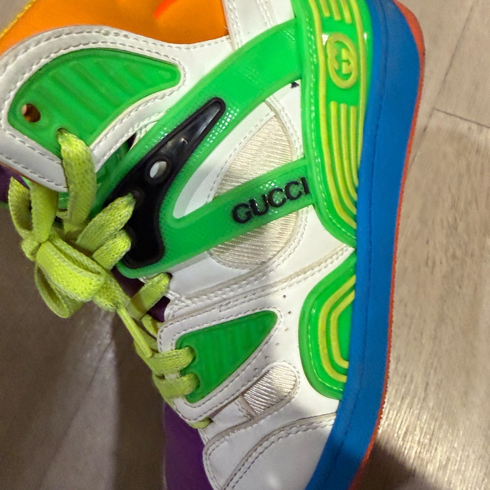 Gucci Sneakers in Purple, Green, and Yellow - Picture 3 of 6